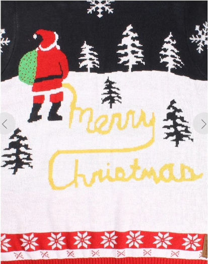Unisex Santa Peeing Funny Christmas Sweater