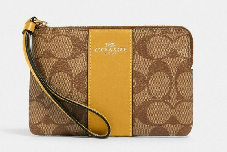 COACH Corner Zip Wristlet