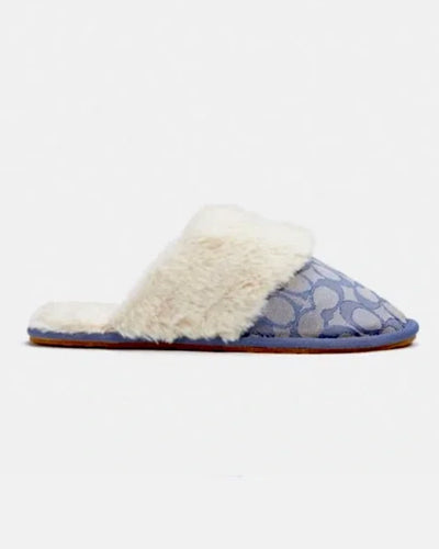 Blue Coach Slippers Womens