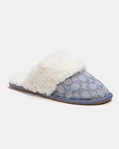 Blue Coach Slippers Womens