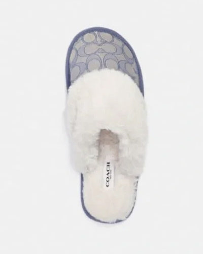 Blue Coach Slippers Womens