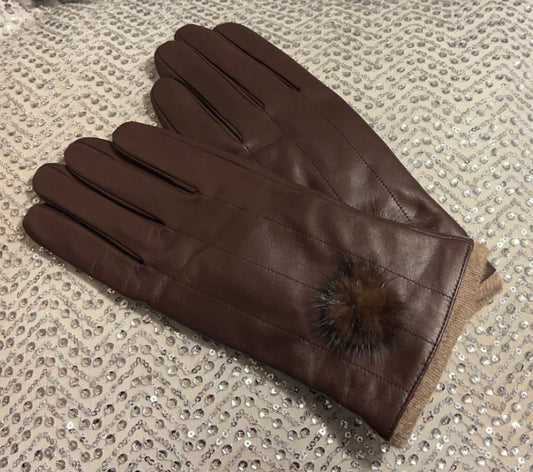 Cocoa Leather Gloves