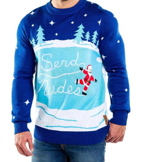 Unisex Send Nudes Funny Christmas Sweater