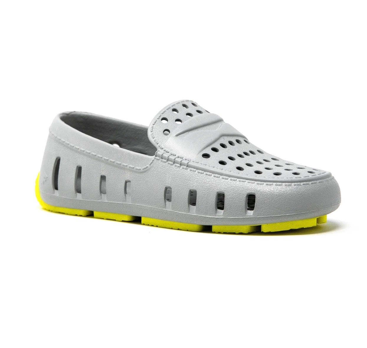 Kids Floafers Gray & Lemon
