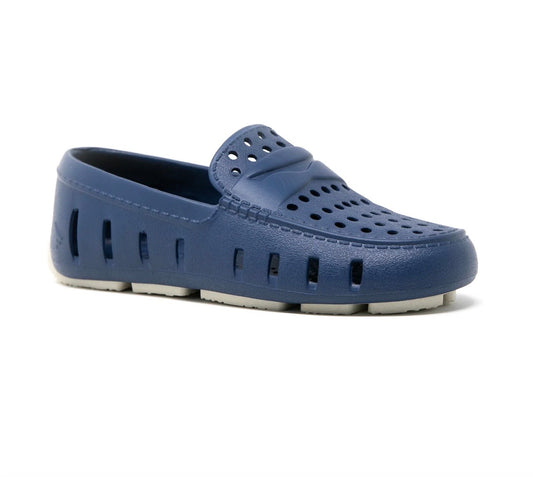 Kids Floafers Navy & White