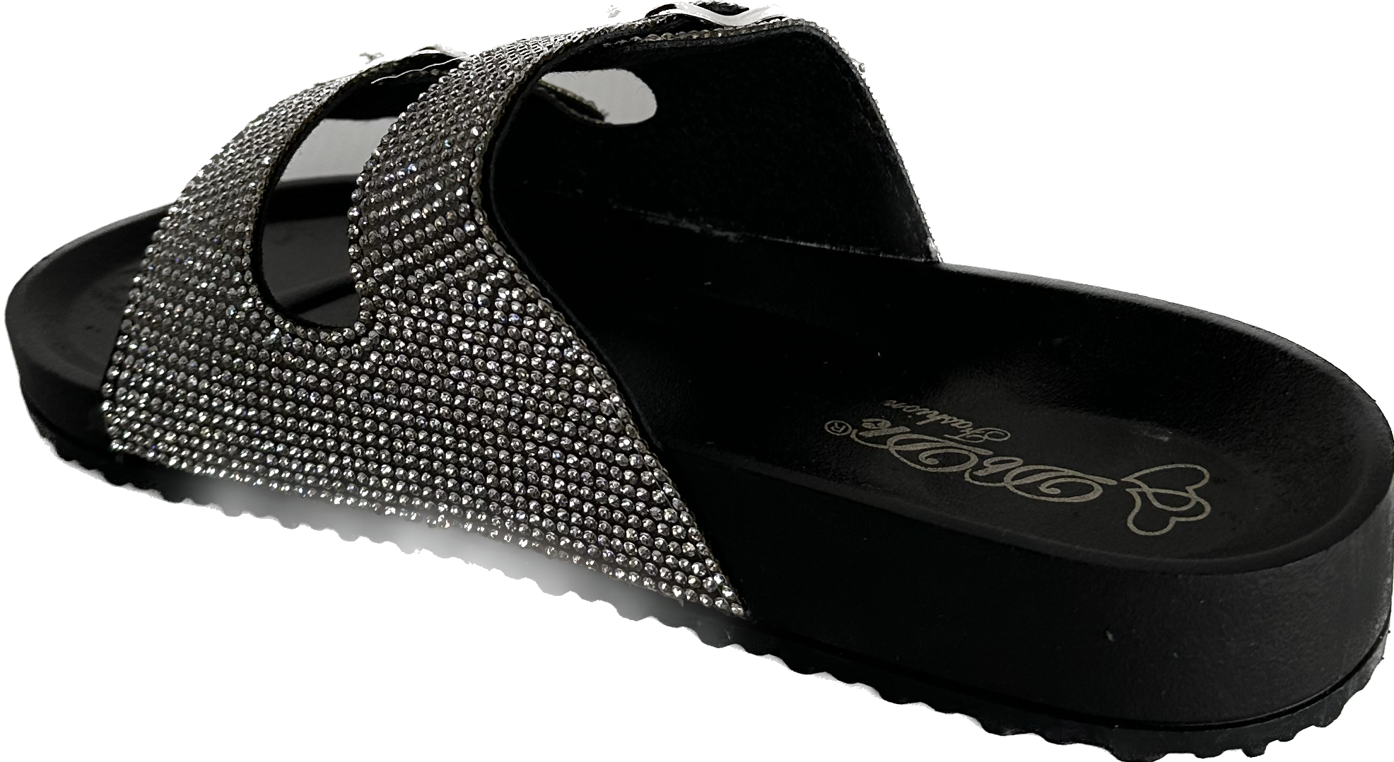 Ahana Rhinestone Sandal Black