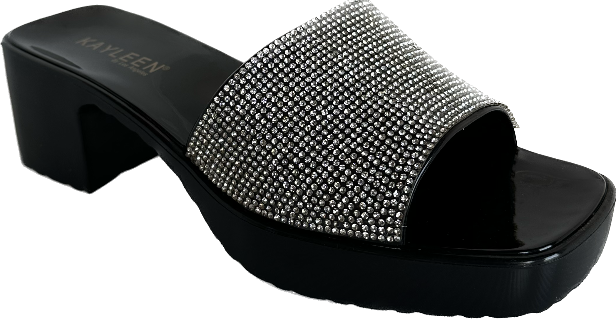 Sexy Rhinestone Kitten Heel