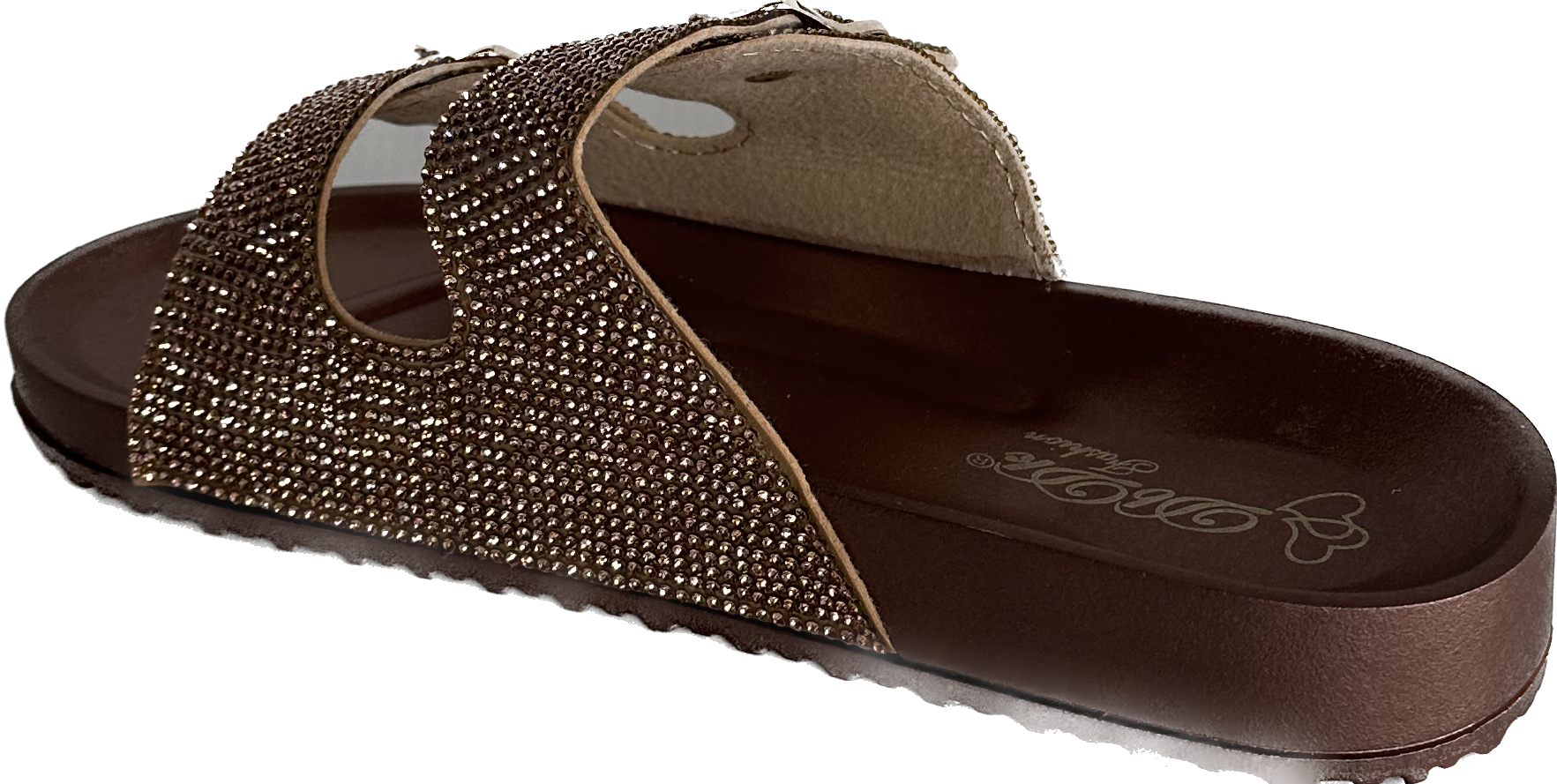 Ahana Rhinestone Sandal Brown