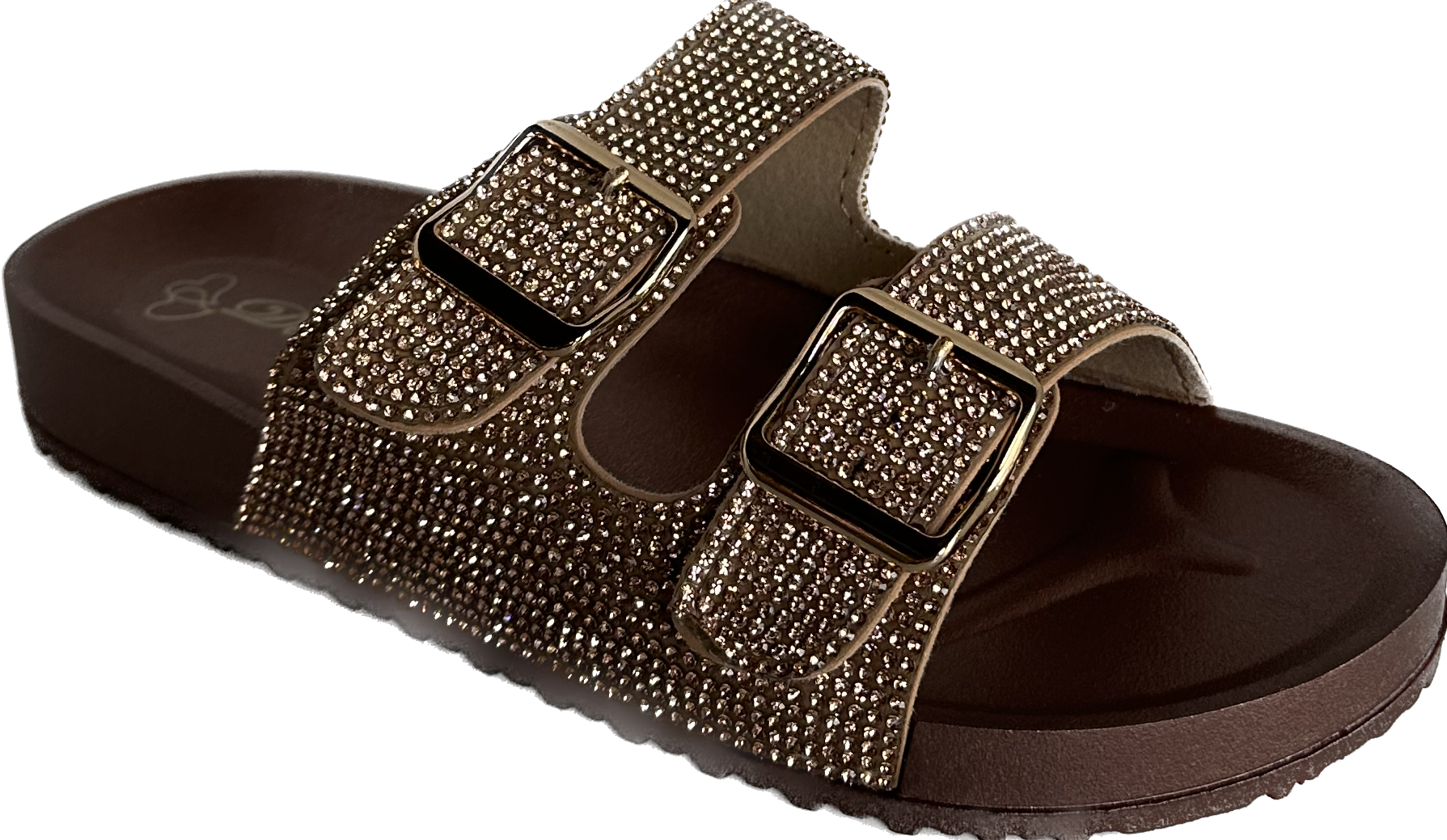 Ahana Rhinestone Sandal Brown